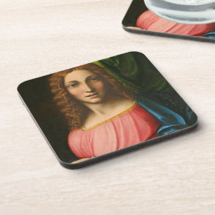 Salvator Mundi, c. 1515 (oil on panel) Coaster