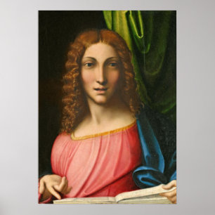 Salvator Mundi, c. 1515 (oil on panel) Poster