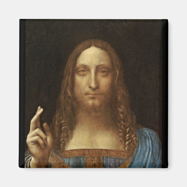 Salvator Mundi Christ with World in His Hand Magnet (Front)