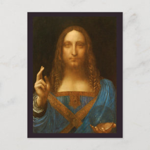 SALVATOR MUNDI FINE ART PRINT  POSTCARD