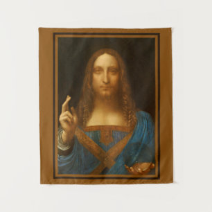 SALVATOR MUNDI FINE ART PRINT  TAPESTRY