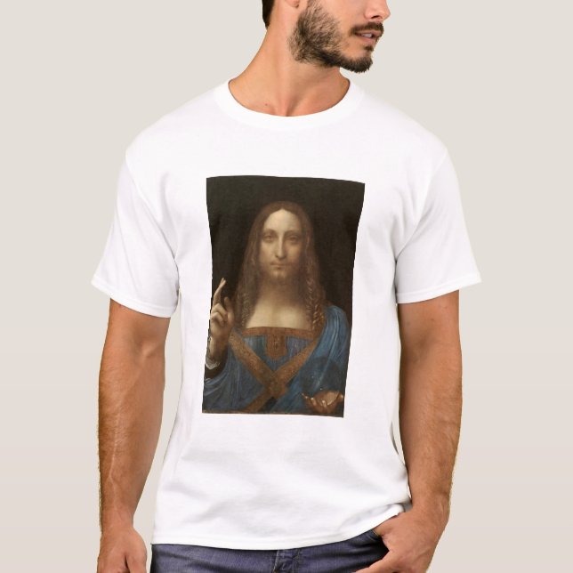 Salvator Mundi , painting of Christ,Vinci T-Shirt (Front)