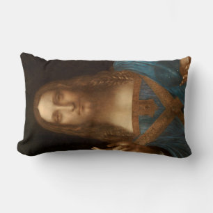 Salvator Mundi (Saviour of the World) (da Vinci) Lumbar Cushion