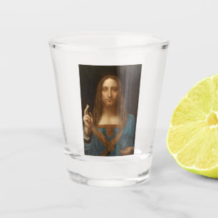 Salvator Mundi (Saviour of the World) (da Vinci) Shot Glass