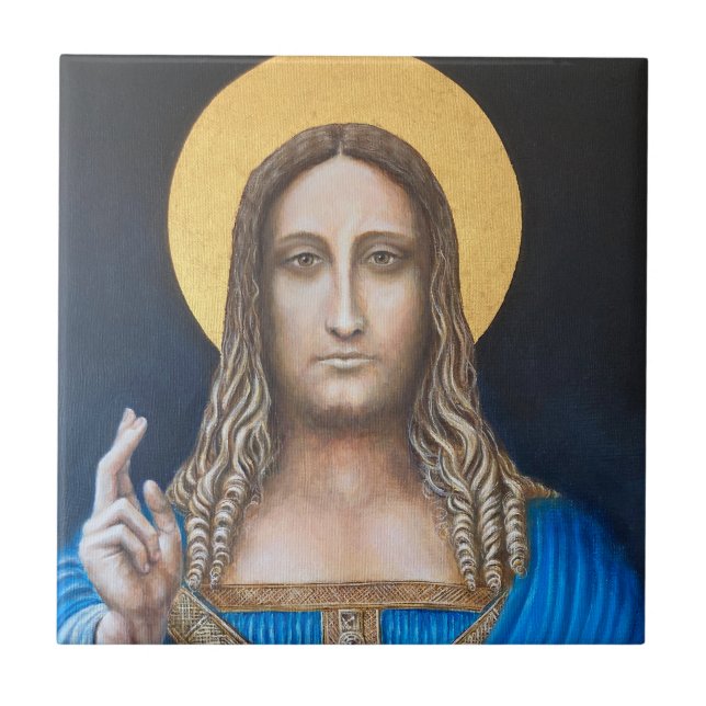 Salvator Mundi  Tile (Front)
