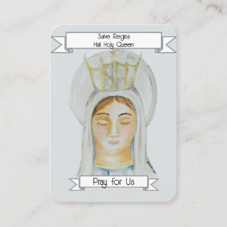 Salve Regina, Hail Holy Queen Prayer Card