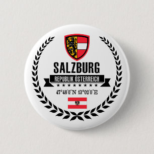 Salzburg 6 Cm Round Badge
