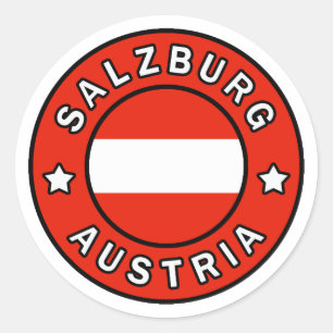 Salzburg Austria Classic Round Sticker