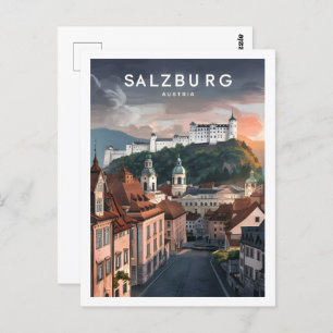 Salzburg Austria Famous Travel Place Postcard