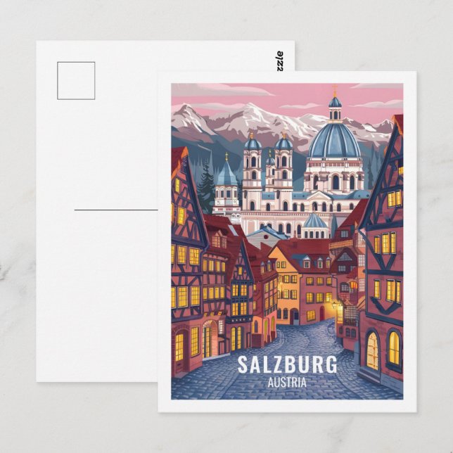 Salzburg Austria Famous Travel Place Postcard (Front/Back)