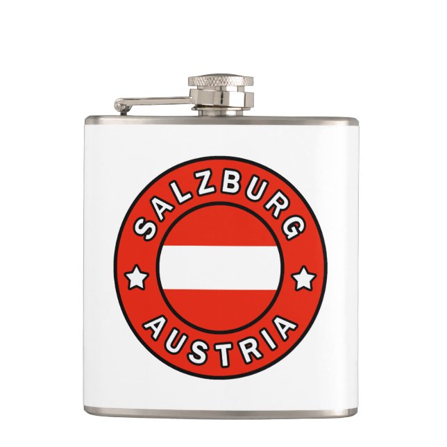 Salzburg Austria Hip Flask (Front)