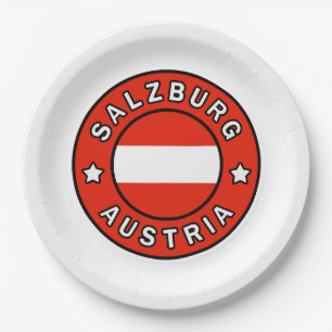 Salzburg Austria Paper Plate