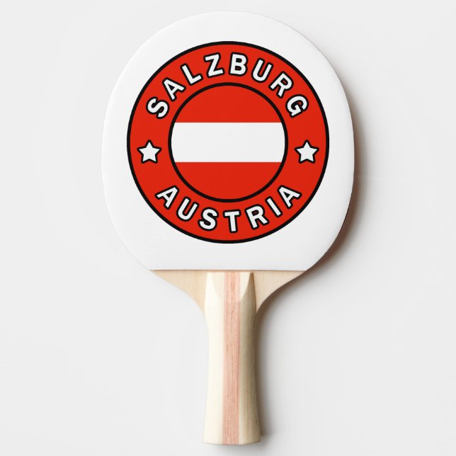 Salzburg Austria Ping Pong Paddle (Front)
