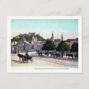 Salzburg, Austria, Staatsbrücke, 1910 Vintage Postcard