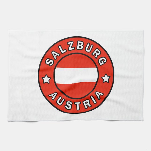 Salzburg Austria Tea Towel (Horizontal)