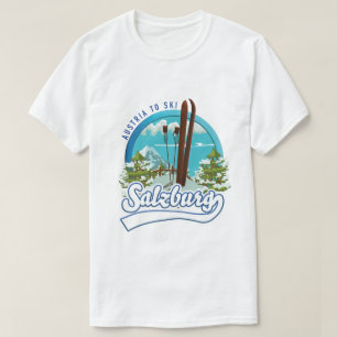 Salzburg austria to ski logo. T-Shirt