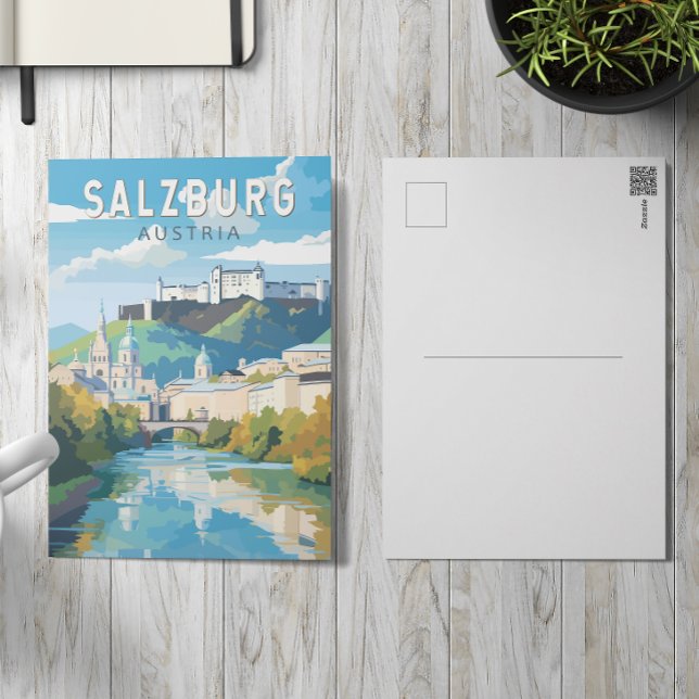 Salzburg Austria Travel Art Vintage Postcard (Creator Uploaded)