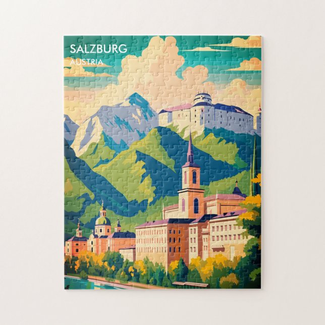 Salzburg Austria Travel Jigsaw Puzzle (Vertical)