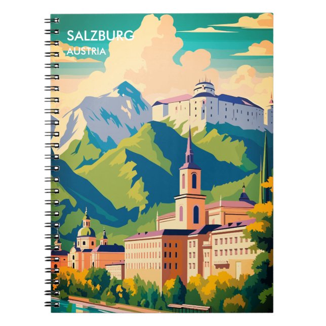 Salzburg Austria Travel Notebook (Front)