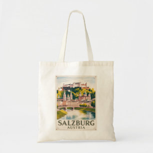 Salzburg Austria  Travel Painting Tote Bag