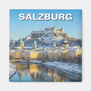 Salzburg Austria Travel Winter Magnet
