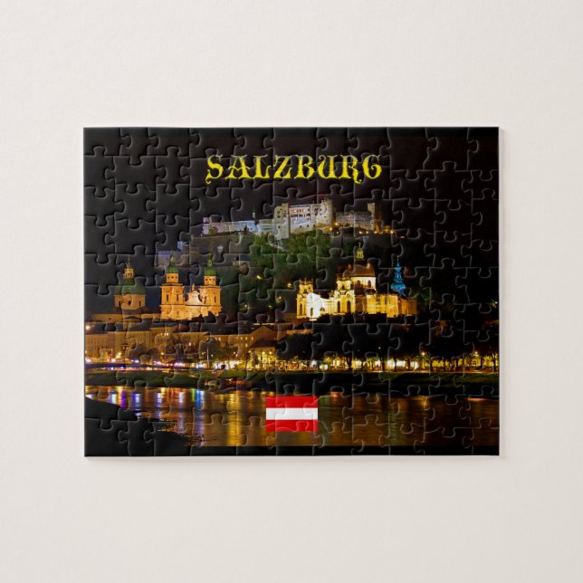 Salzburg Castle Austria - High Quality Pro Photo Jigsaw Puzzle (Horizontal)