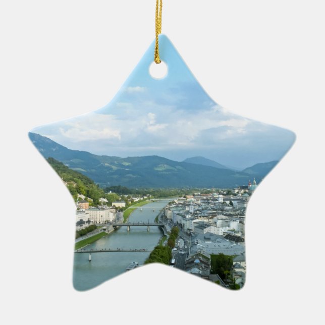 Salzburg Ceramic Tree Decoration (Front)