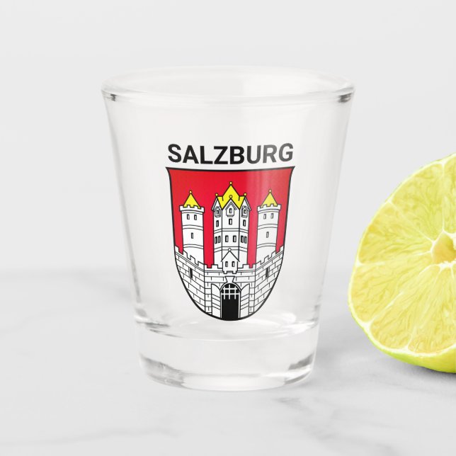 Salzburg coat of arms - AUSTRIA Shot Glass (Front)