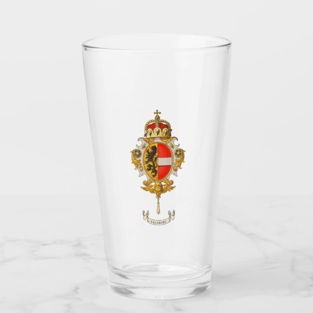 Salzburg coat of arms Glass Cup (Front)