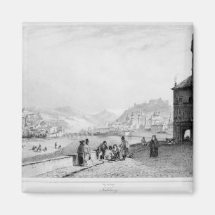 Salzburg, engraved by Bayot & Cuvilier, 1840 Magnet