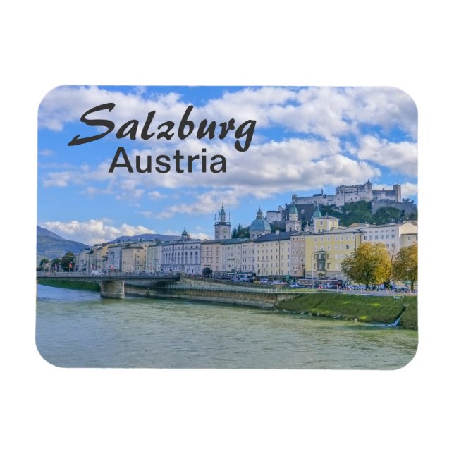 Salzburg Famous Town in Austria Souvenir Magnet (Horizontal)