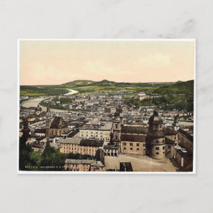 Salzburg, from Maria Plain, Austro-Hungary rare Ph Postcard