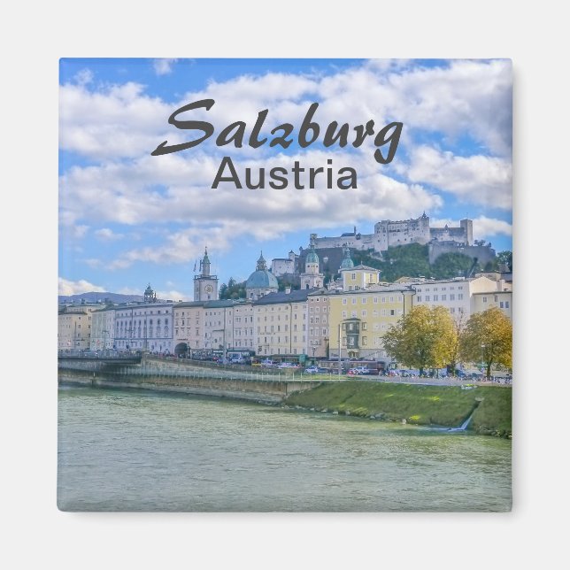 Salzburg in Austria Europe Souvenir Magnet (Front)