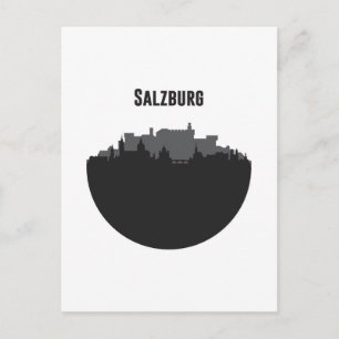 Salzburg Stadt Silhouette Postcard