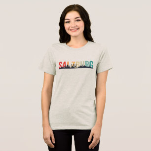 Salzburg Text with Skyline Tri-Blend Shirt