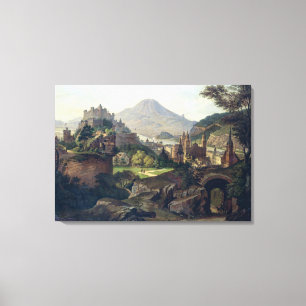 Salzburg with the Hohensalzburg Fortress Canvas Print