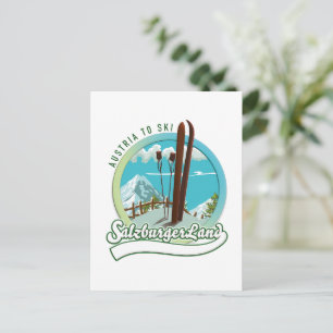 Salzburgerland Austrian Ski Postcard