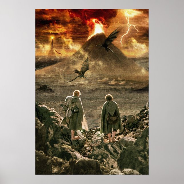 Sam and FRODO™ Approaching Mount Doom Poster (Front)