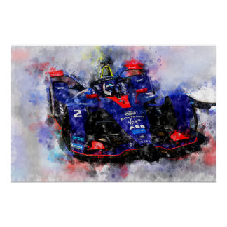 Sam Bird Formula E Poster