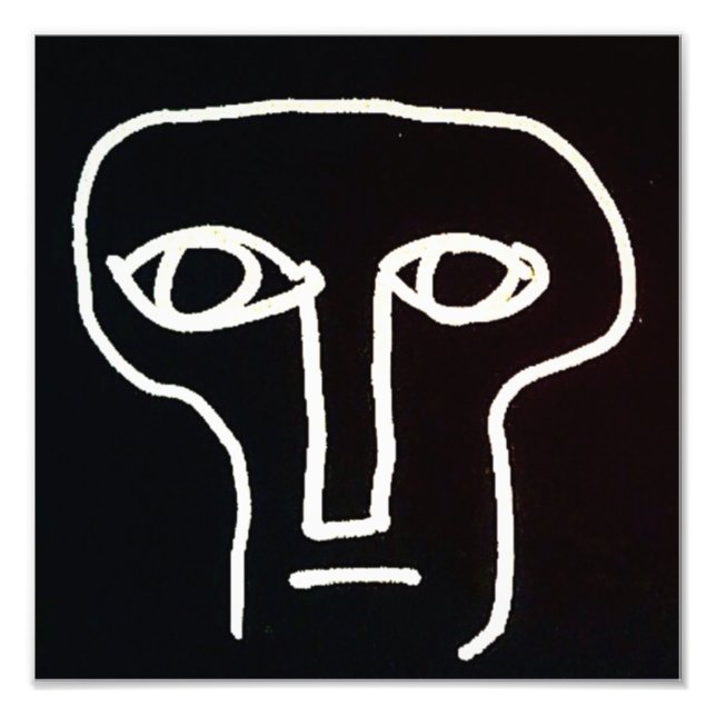 "Sam" Black and White Print (Front)