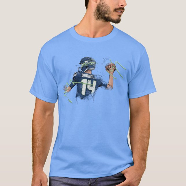 Sam Darnold Sketch Art funny T-Shirt (Front)