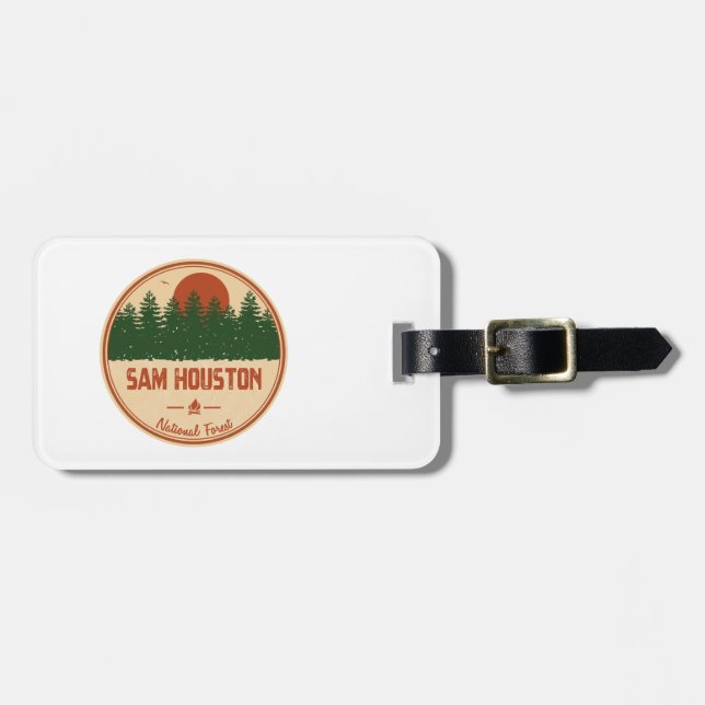 Sam Houston National Forest Luggage Tag (Front Horizontal)