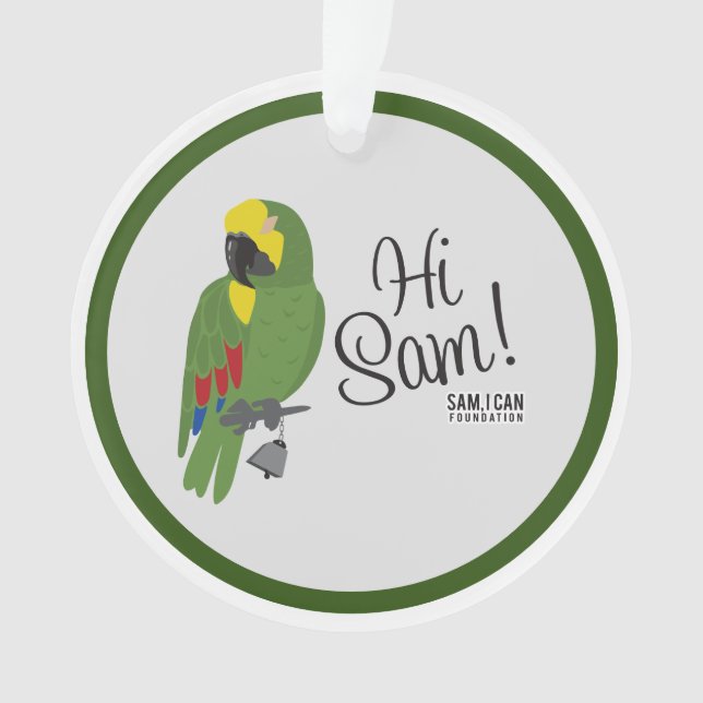 Sam, I Can Foundation ornament (Front)