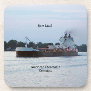 Sam Laud set of 6 hard plastic coasters
