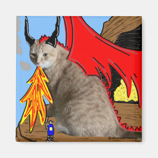 Sam Le Cat Dragon Magnet