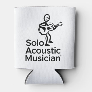 SAM Logo Can Cooler White