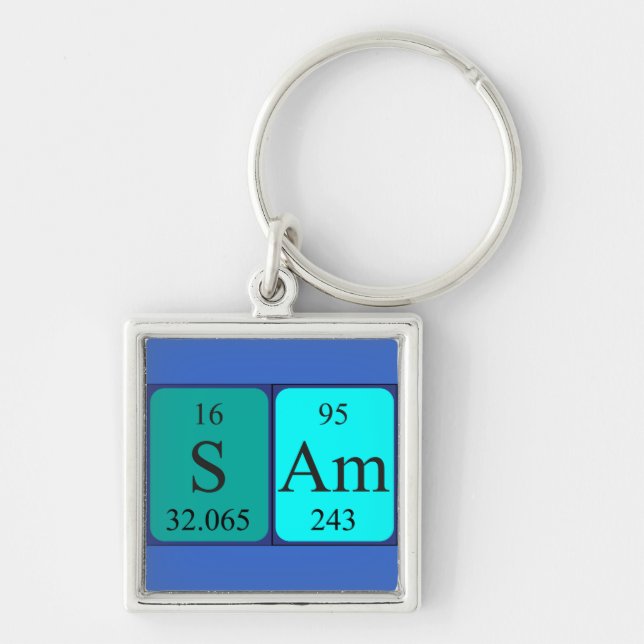 Sam periodic table name keyring (Front)