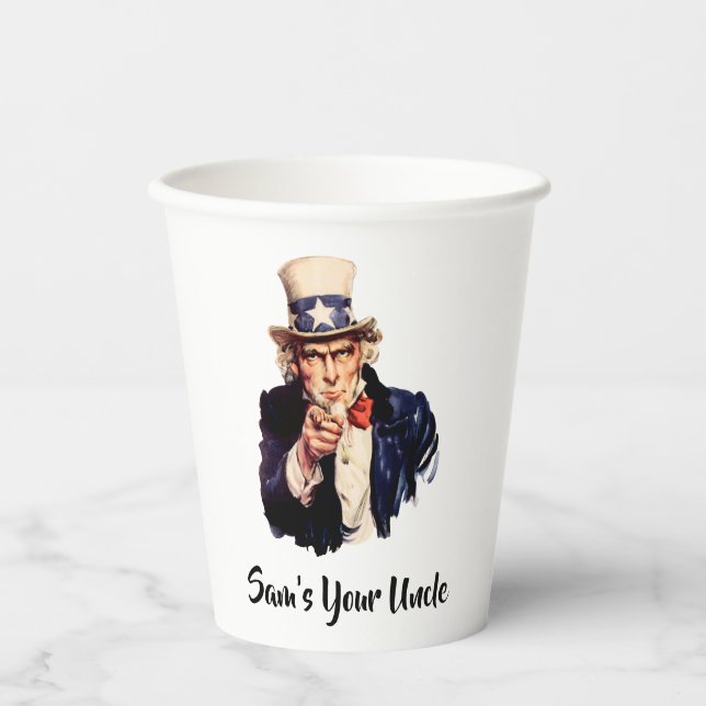 Sam’s Your Uncle Paper Cups (Front)