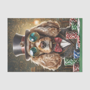 Sam Slick, Cocker Spaniel Playing Poker Tissue Paper