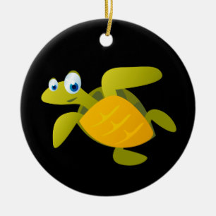 Sam The Sea Turtle Ceramic Tree Decoration